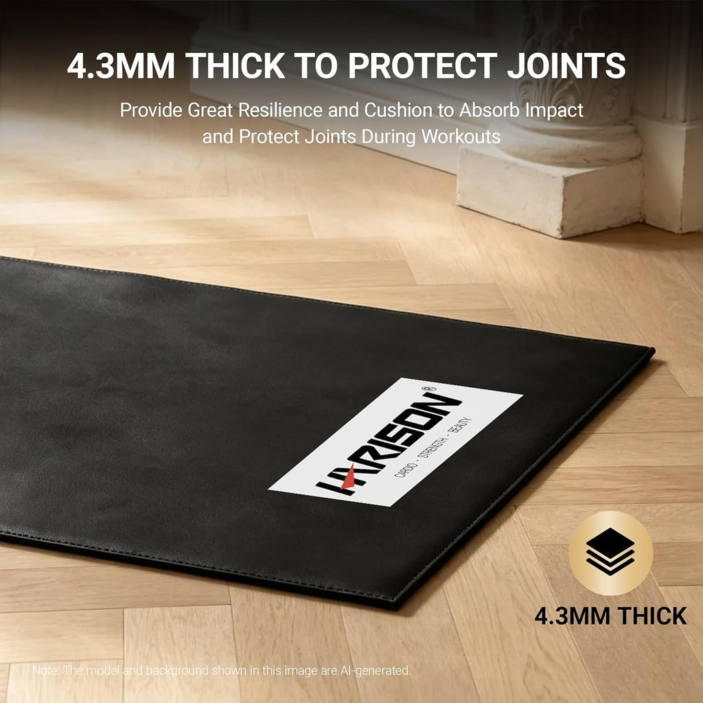 HARISON Exercise Equipment Mat for Treadmills, Bikes and Rowing Machines