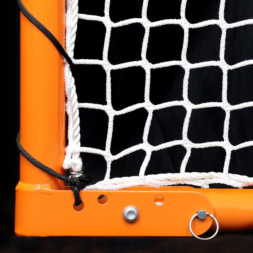 EZGoal Lacrosse Folding Goal, 6 x 6-Feet, Orange