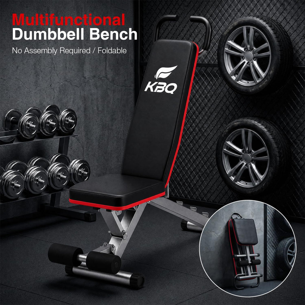 Adjustable Exercise Chair for Home Gym â Foldable Back Extension Bench for Core, Hip & Lower Back Workout â Multi-Functional Hyperextension Bench for Full-Body Exerciseï¼with Illustrated Training Action Guideï¼
