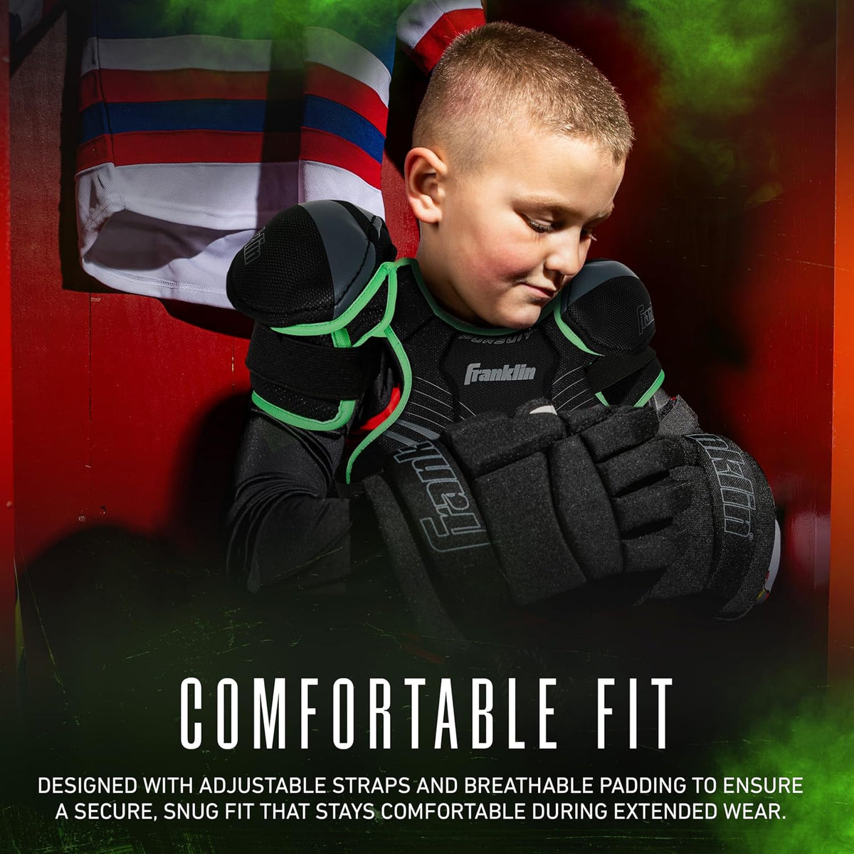 Franklin Sports Pursuit Ice Hockey Youth Complete Protective Gear Set