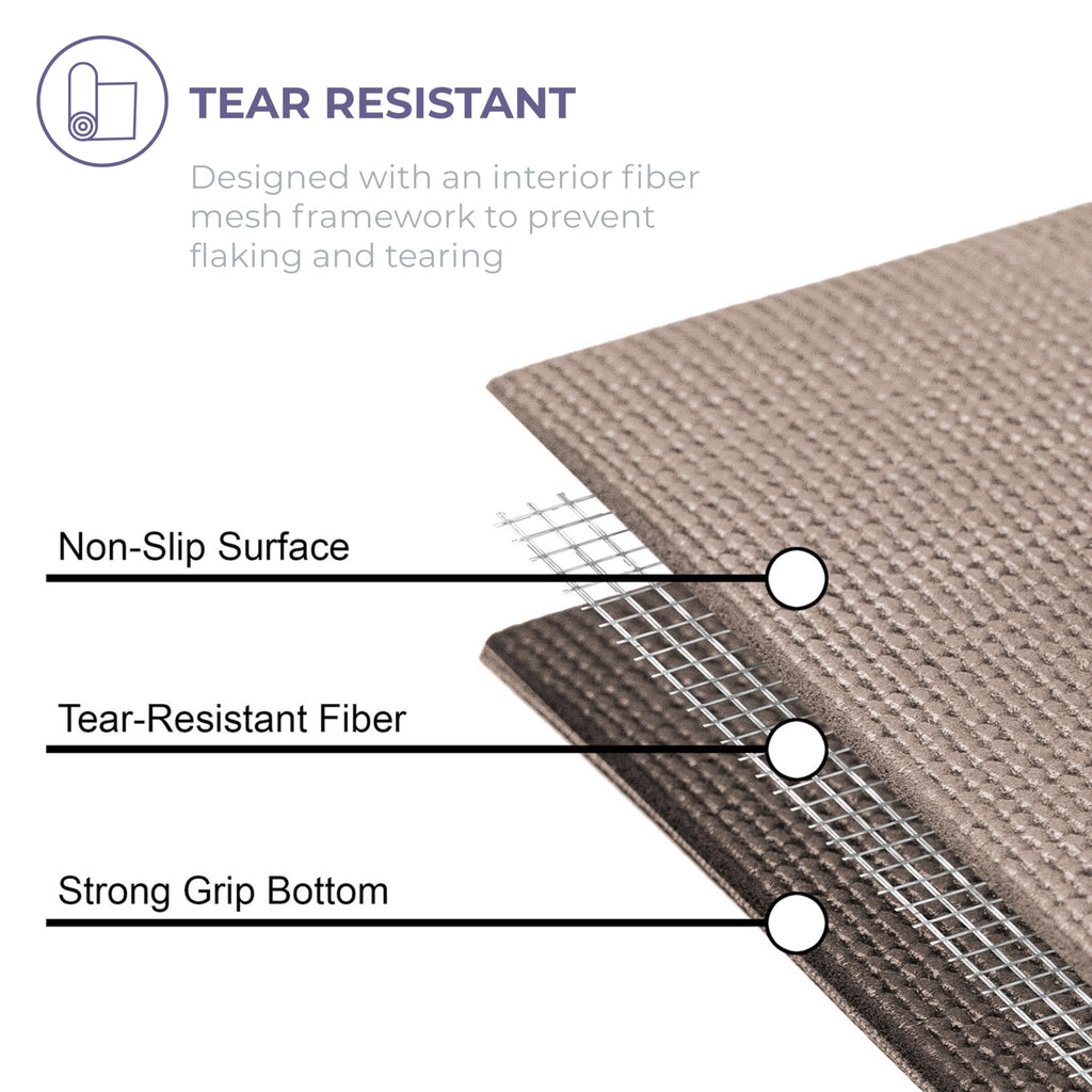 Voyage 5mm Studio Yoga Mats, 10 Pack, 72x24in