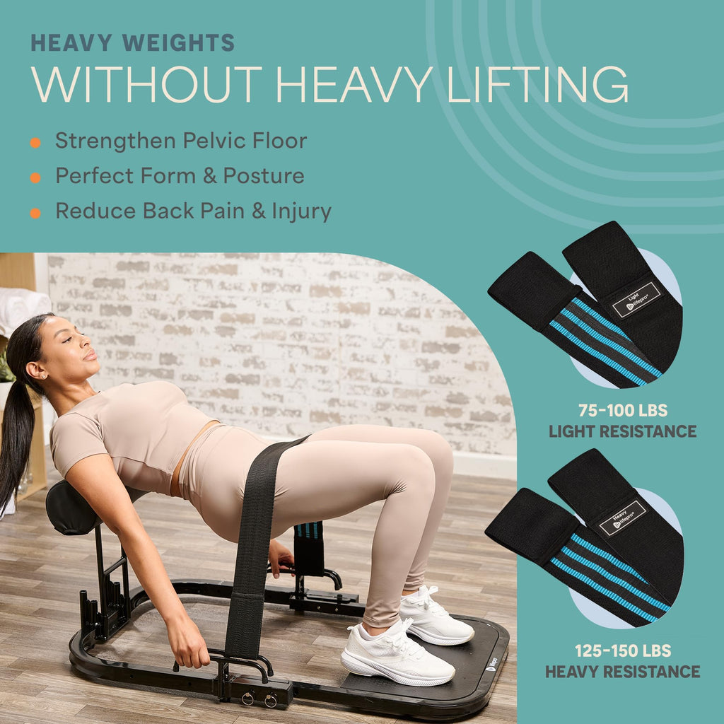 Lifepro GluteBlast Hip Thrust Machine â Foldable, Home Gym, 220 lb Cap