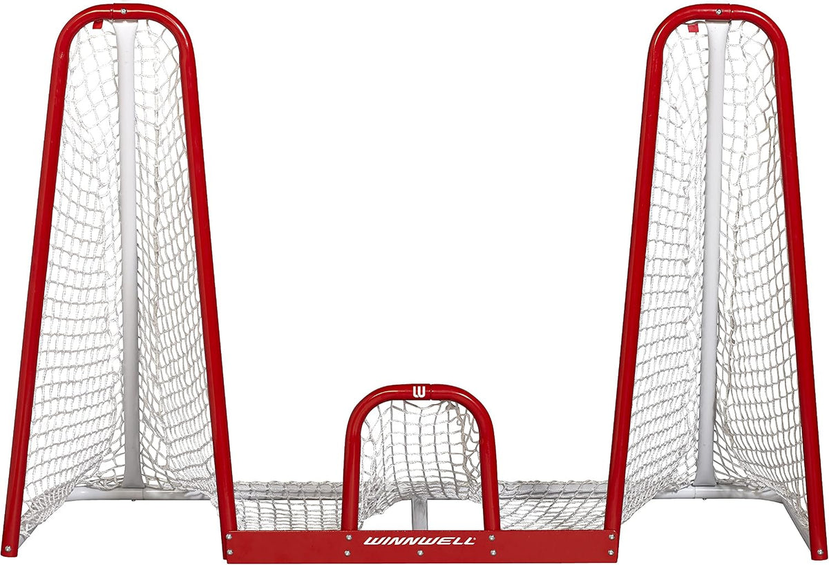 Winnwell Hockey Skill Training Net- 72" Heavy Duty Shooter Tutor Hockey Net with 1.5" Posts, Equipment to Help Improve Shot Accuracy for Kids, Teens, Adult Players