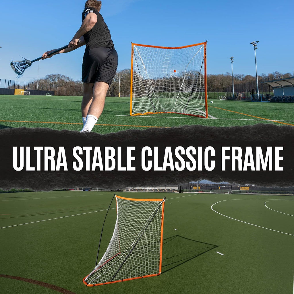 QuickPlay Ripshot Flexi Lacrosse Goal 6x6' - Regulation, Portable