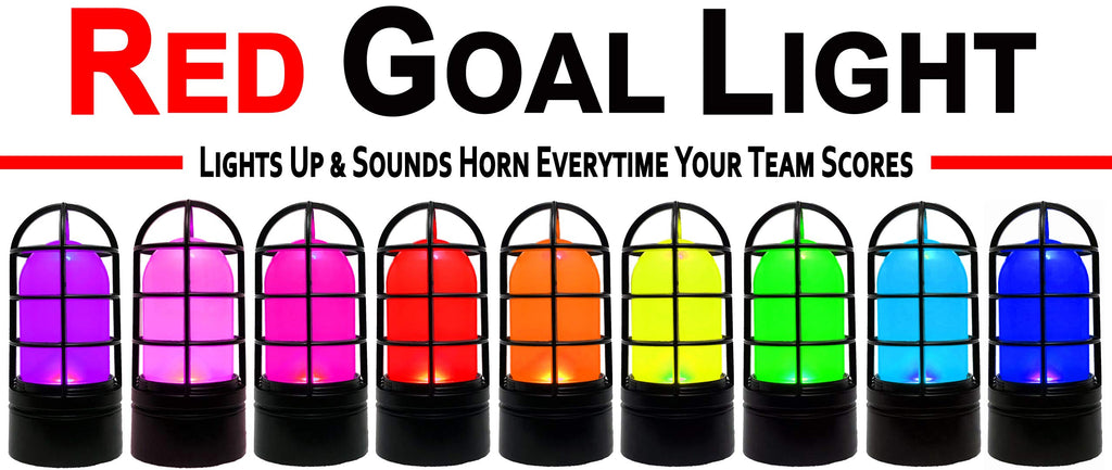 Hockey Goal Light All Sport Football Baseball Turns red When Your Team Scores. Linked to and Compatible with All Arena scoreboards, Works with Any Mobile Device on WiFi Network