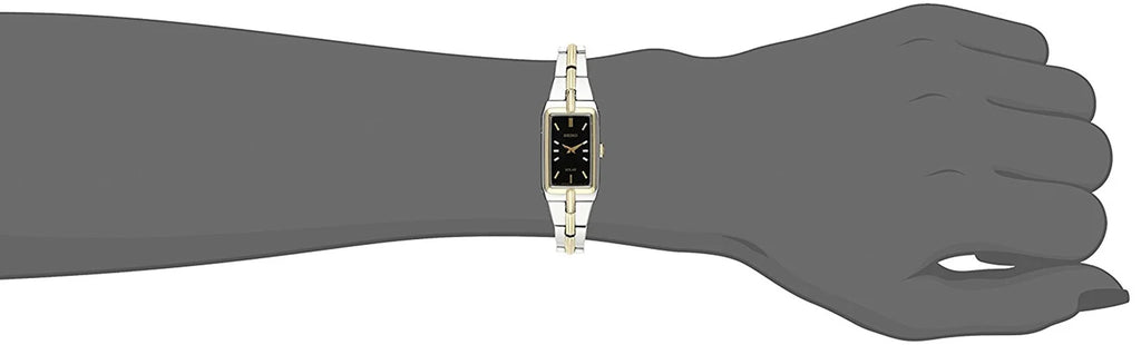 Seiko People SUP274 Analog Display Analog Crystal Two Tone Watch