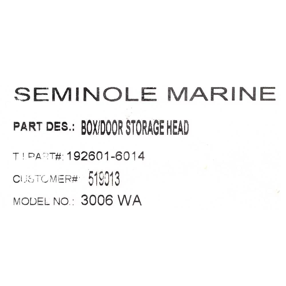 Sailfish Boats Head Storage Box 51-9013 | 23 3/4 x 13 5/8 Inch Starboard