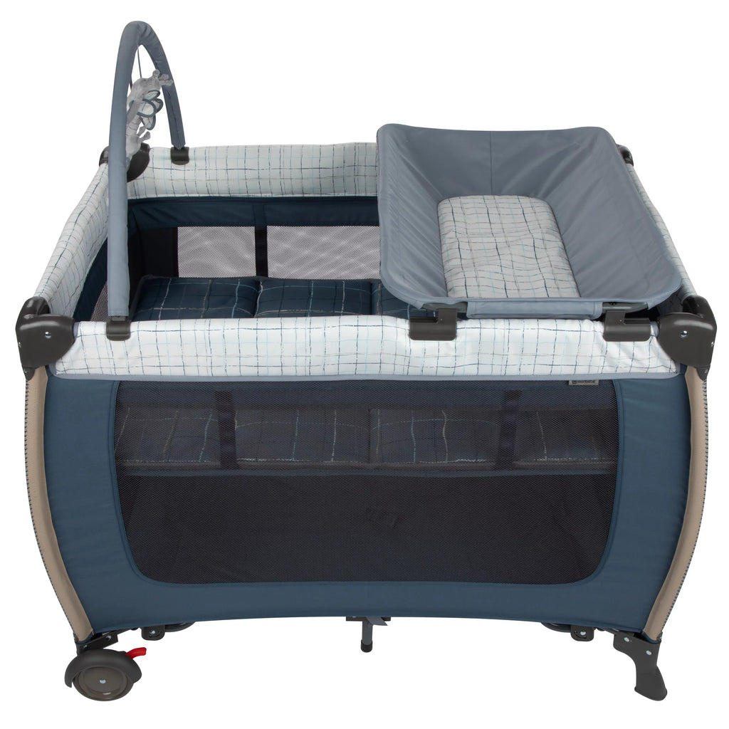 Monbebe Willow Rocking Play Yard with Full Size Bassinet, Plaid