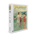 Jekyll Island, Georgia, Individuals in Wading on Beach, Vintage Poster (19x27 inches, Premium 500 Piece Jigsaw Puzzle for Adults and Family, Made in USA)