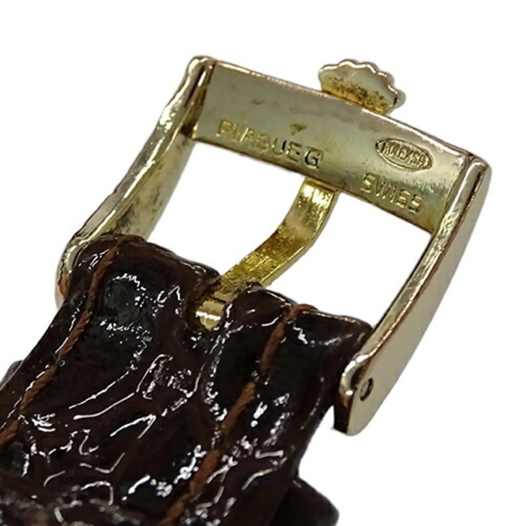 Pre-Owned Cellini 3831J People Watch, Hand-wound, 750YG, Leather, Gold, Polished (Fair)