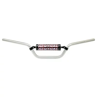 Renthal Aluminum 7/8" Handlebar KX 80/85/100 98-09 Termination Silver for LEM LX4 2000