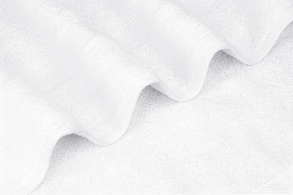 White Classic Luxury White Bath Towels - Large 30x56 Inch, 100% Cotton American Linen Big White Towels, 2-Pack Bathroom Sheets | Set of 2, White