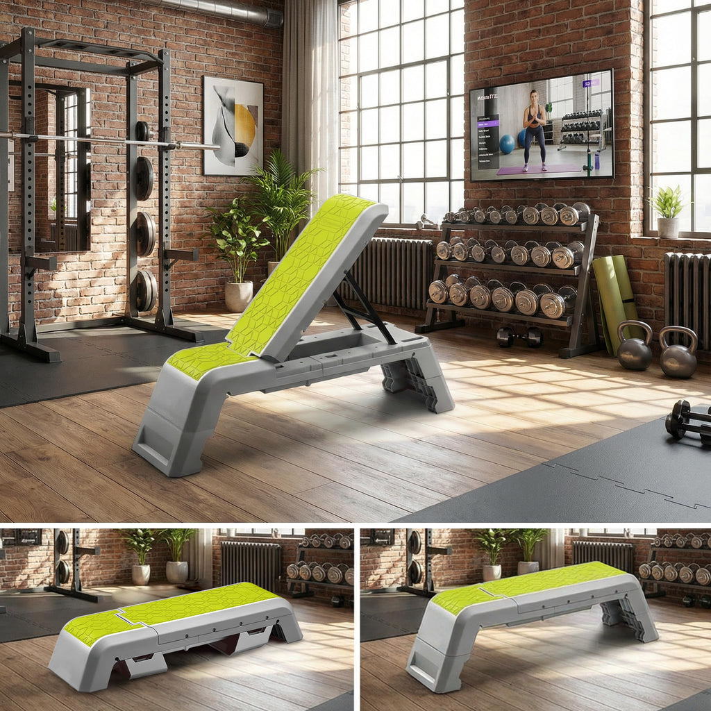 leikefitness Exercise Step Platform, Multifunctional Aerobic Deck