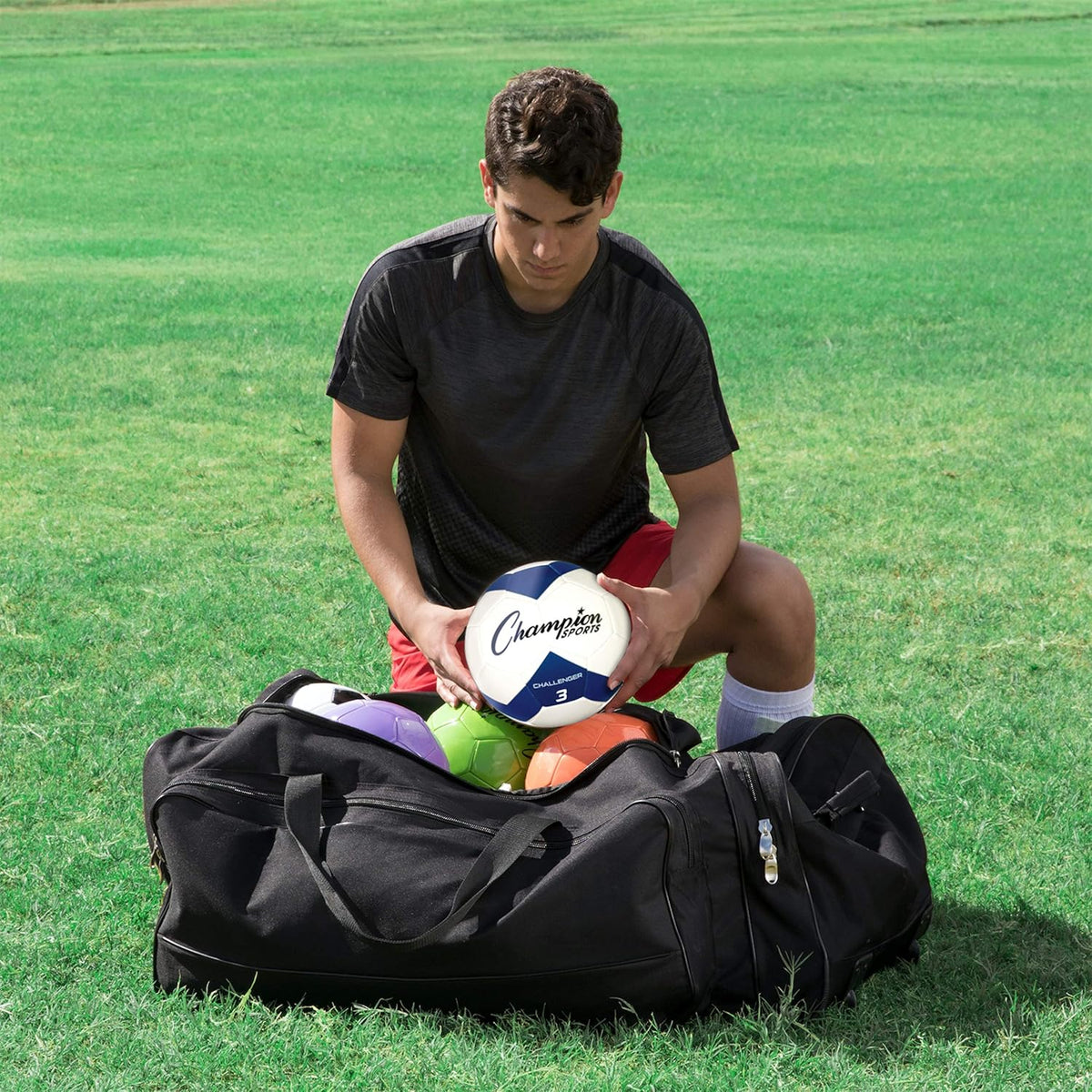 Champion Sports Wheeled Equipment Bag â Large Rolling Sports Gear Bag for Baseball, Football & Travel