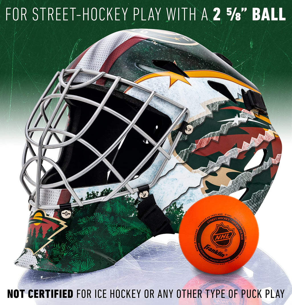 Franklin Sports Team Licensed NHL Hockey Goalie Face Mask - Goalie Mask for Kids Street Hockey - Youth NHL Team Street Hockey Masks