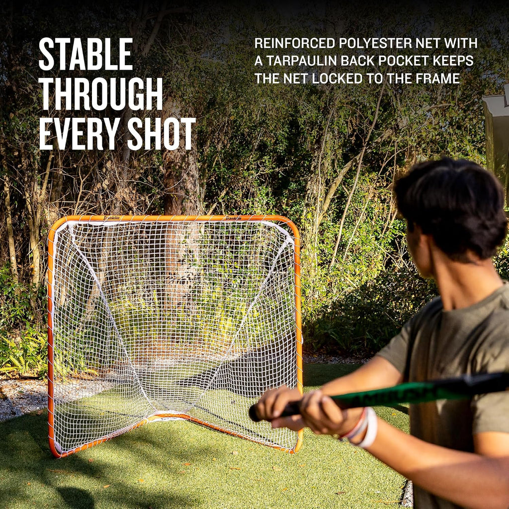 Franklin Sports Franklin Sports Backyard Lacrosse Goal - Kids + Adult Lacrosse Training Net - Lacrosse Training Equipment - Perfect for Youth + Adult Training