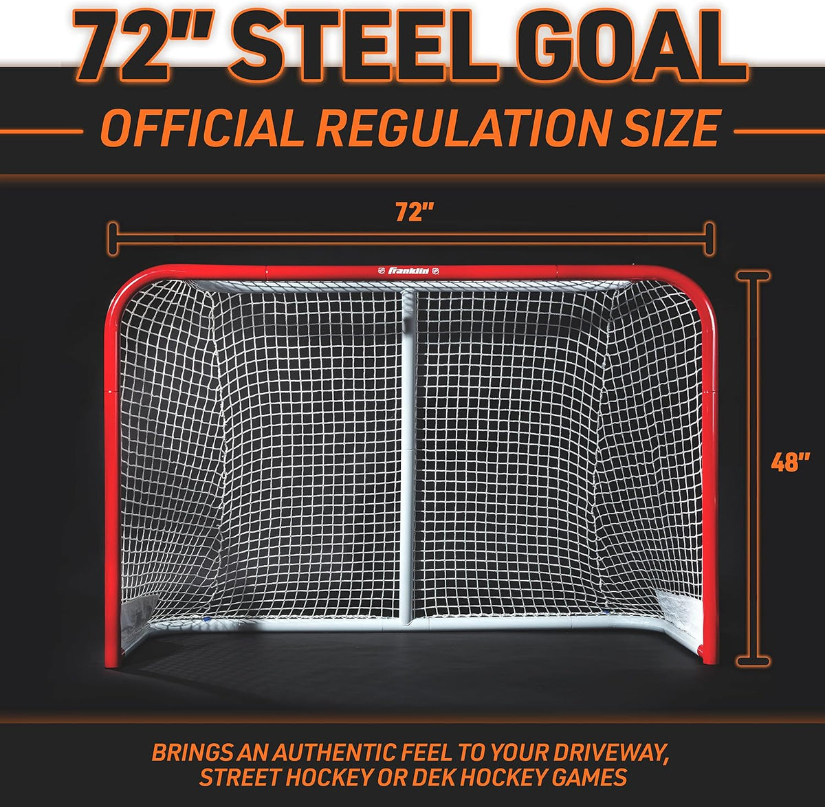 Franklin Sports NHL Steel Street + Roller Hockey Goal Set