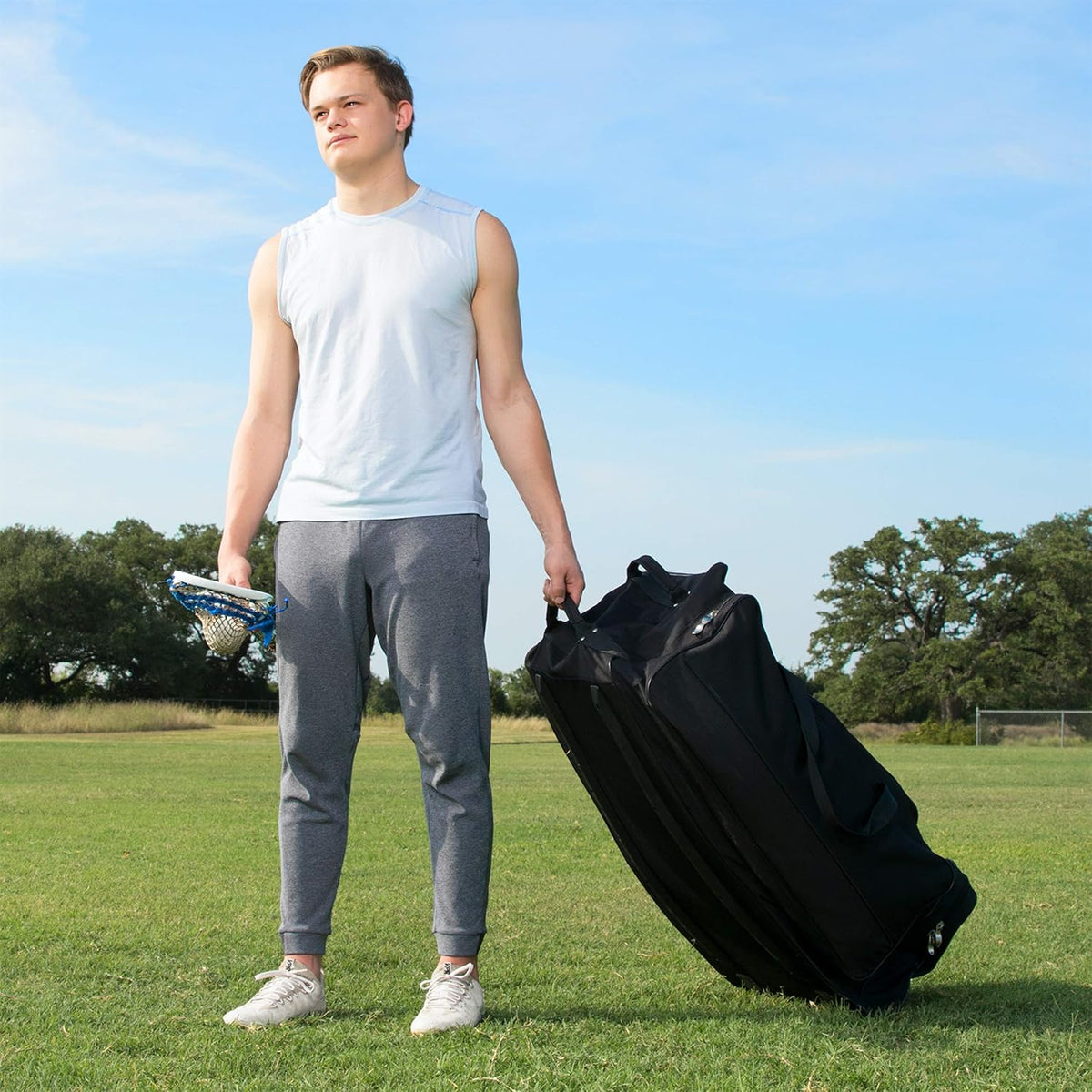 Champion Sports Wheeled Equipment Bag â Large Rolling Sports Gear Bag for Baseball, Football & Travel