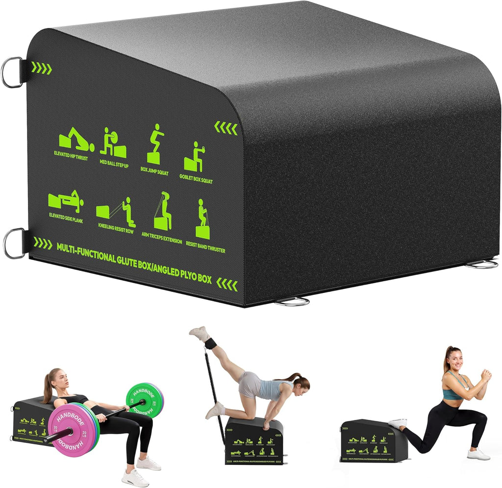 HANDBODE Hip Thrust Bench, Multi-Functional Slip-Free Hip Thrust Machine