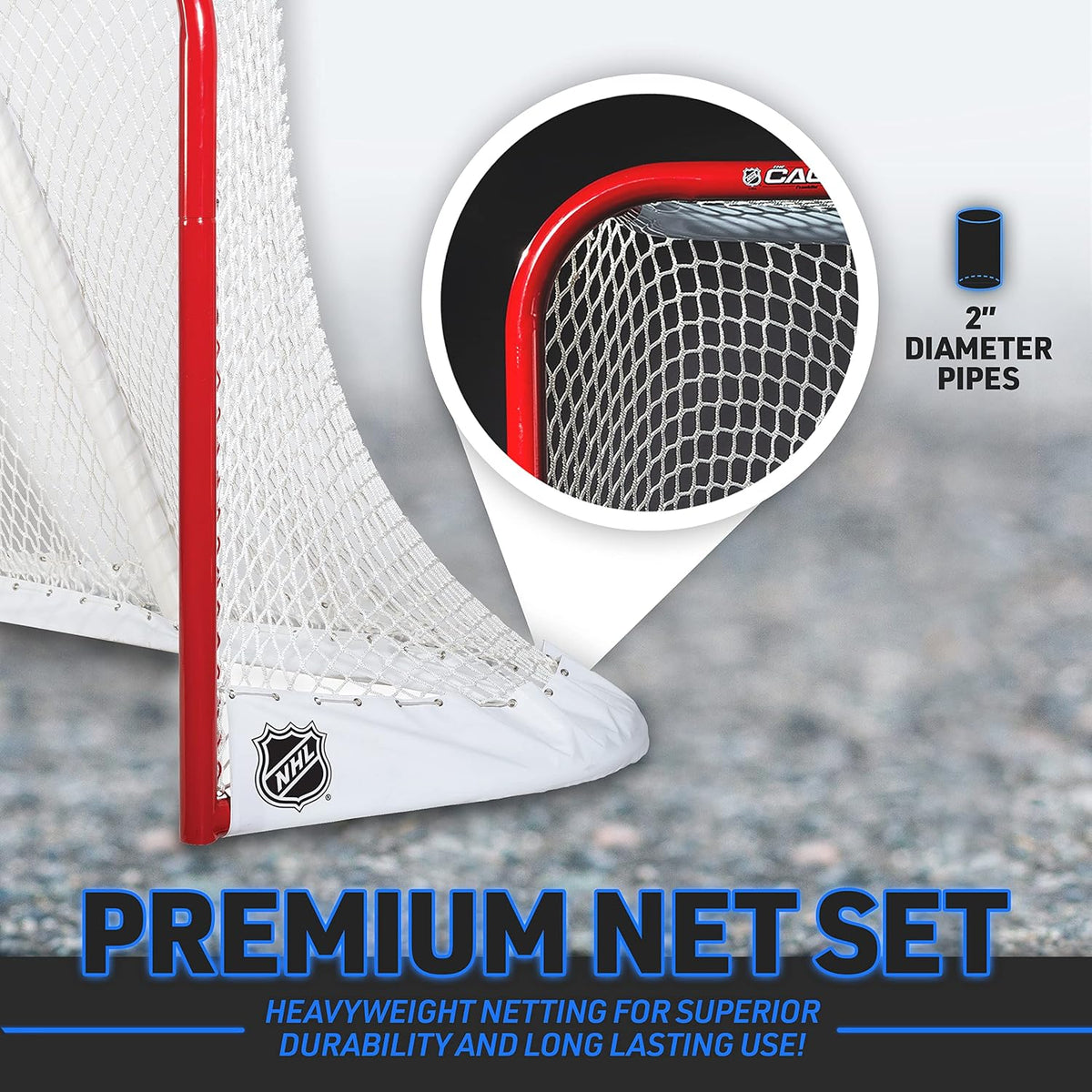 Franklin Sports NHL Cage Steel Goal - 72"