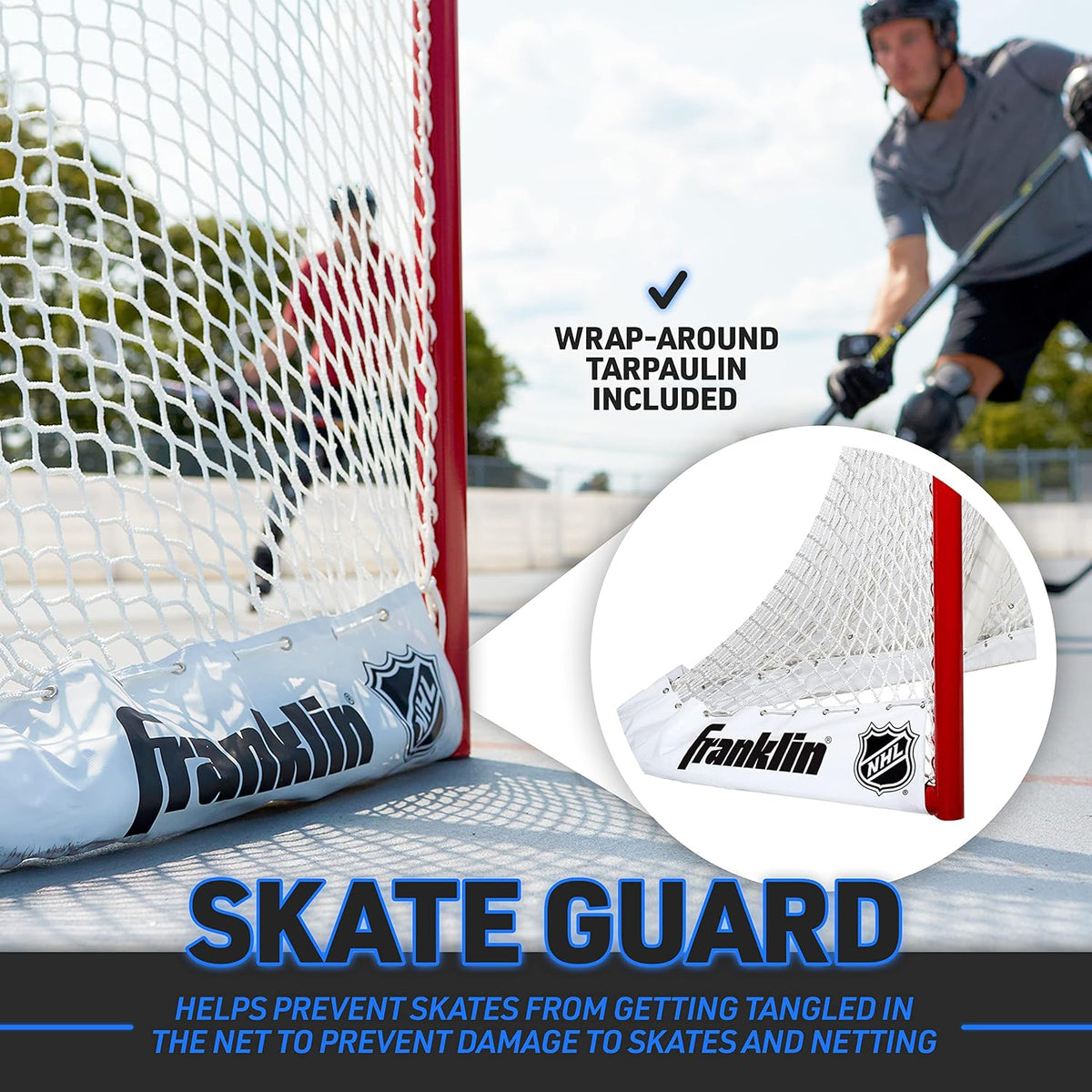 Franklin Sports NHL Cage Steel Goal - 72"