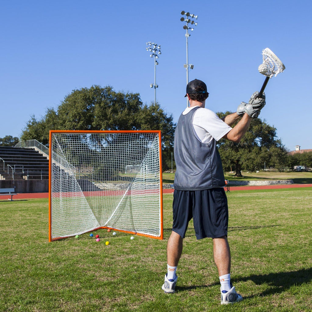 Champion Sports Pro & Collegiate Lacrosse Goal 6x6 ft Steel Frame for Menâs & Womenâs Lacrosse, Training & Game Play
