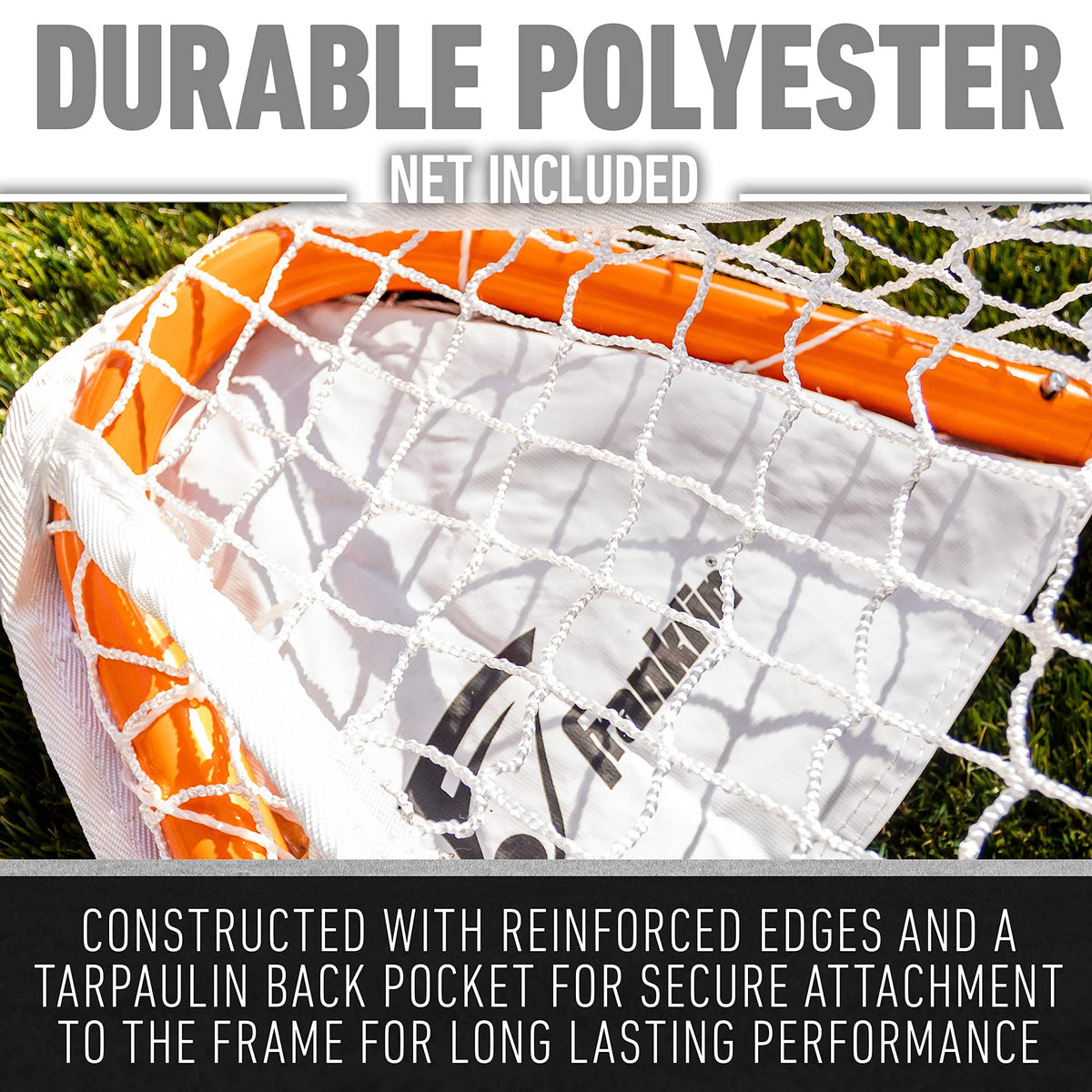 Franklin Sports Franklin Sports Backyard Lacrosse Goal - Kids + Adult Lacrosse Training Net - Lacrosse Training Equipment - Perfect for Youth + Adult Training