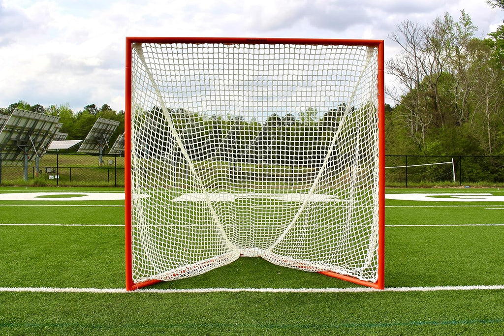 CRANKSHOOTER High School Lacrosse Goal, 6x6x7', 6mm White or Black Net Included
