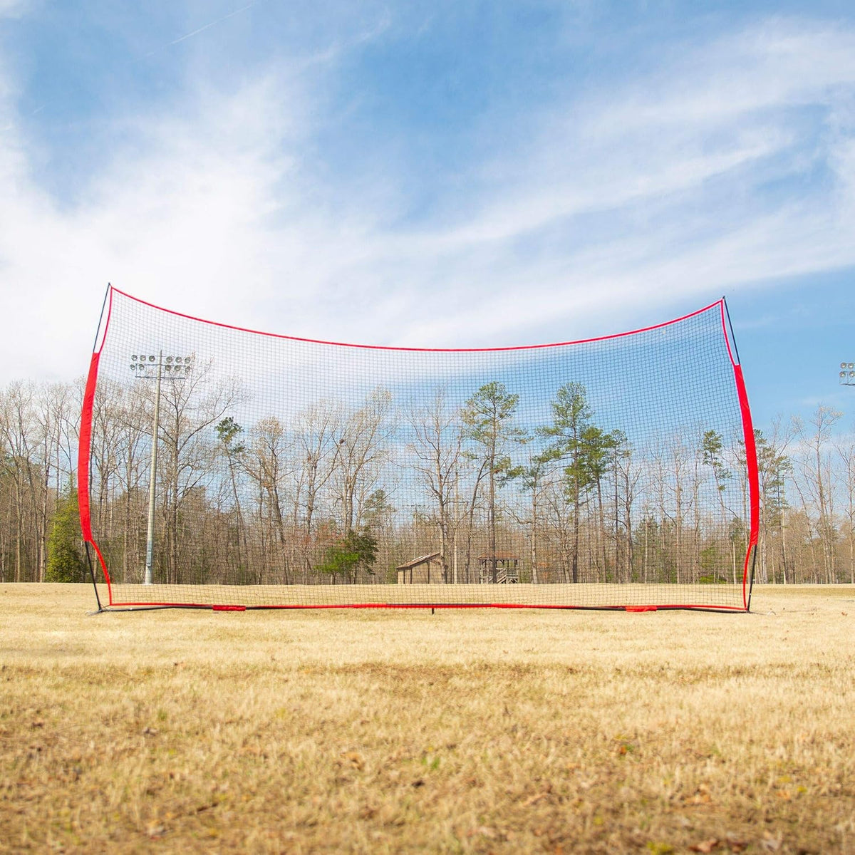 20x10 Lacrosse Backstop â Heavy Duty Lacrosse Backstop Netting, 200 Sq Ft Ball Stop Net for Backyard | Baseball, Soccer, Softball, Basketball, Hockey & Multi-Sport Training | Easy Setup, Portable