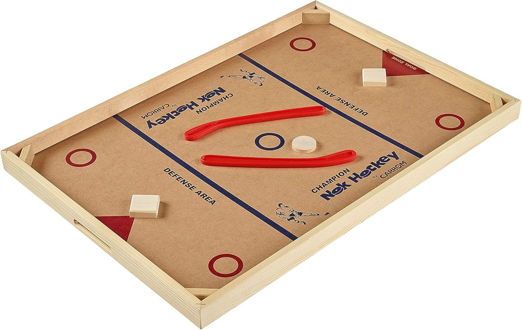 Carrom Champion Nok Hockey Game (Standard Size) â Wooden Board Games for Adults & Children â Indoor and Outdoor Games for Family â Sports Board Games