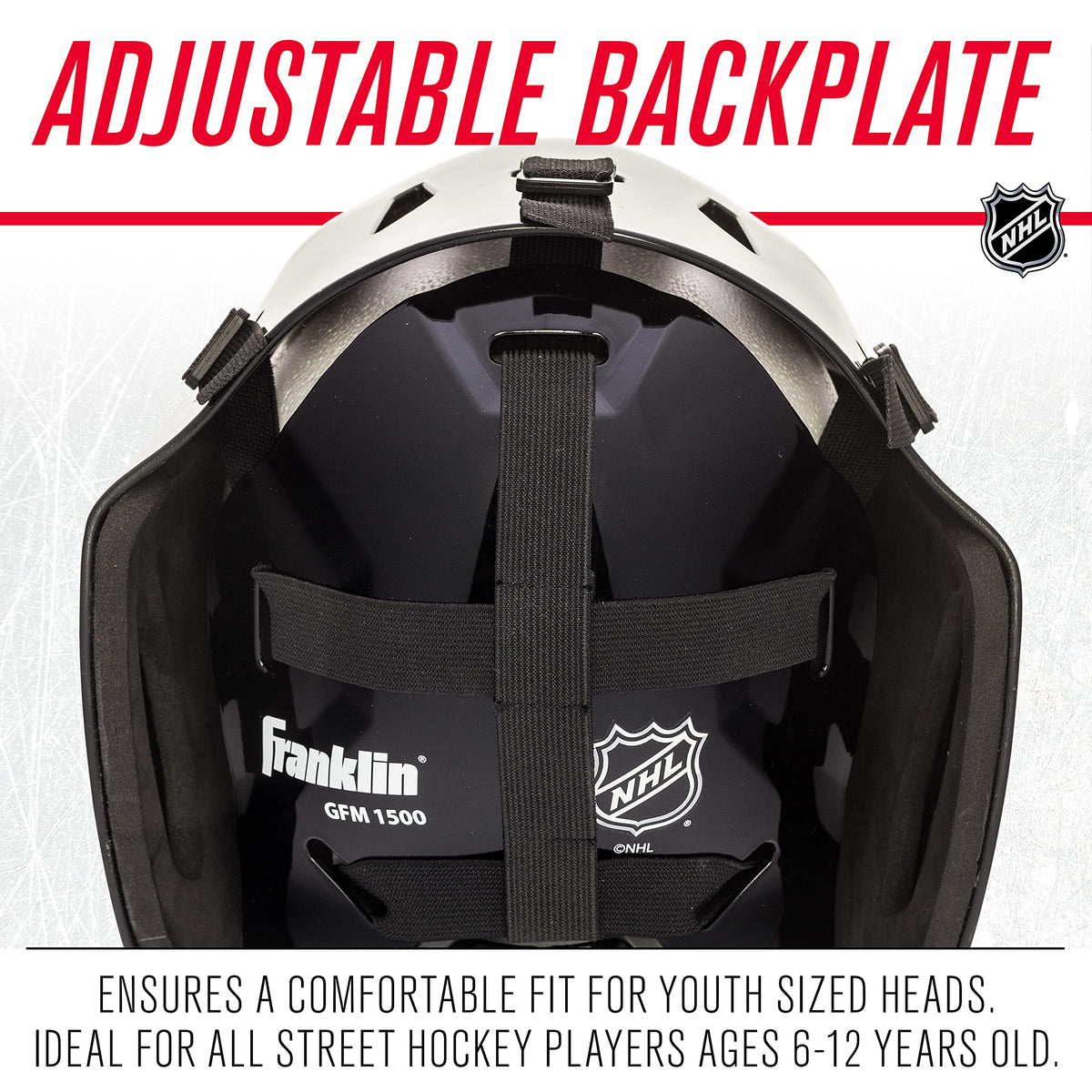 Franklin Sports Team Licensed NHL Hockey Goalie Face Mask - Goalie Mask for Kids Street Hockey - Youth NHL Team Street Hockey Masks