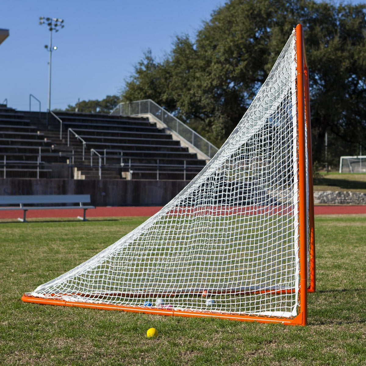 Champion Sports Pro & Collegiate Lacrosse Goal 6x6 ft Steel Frame for Menâs & Womenâs Lacrosse, Training & Game Play
