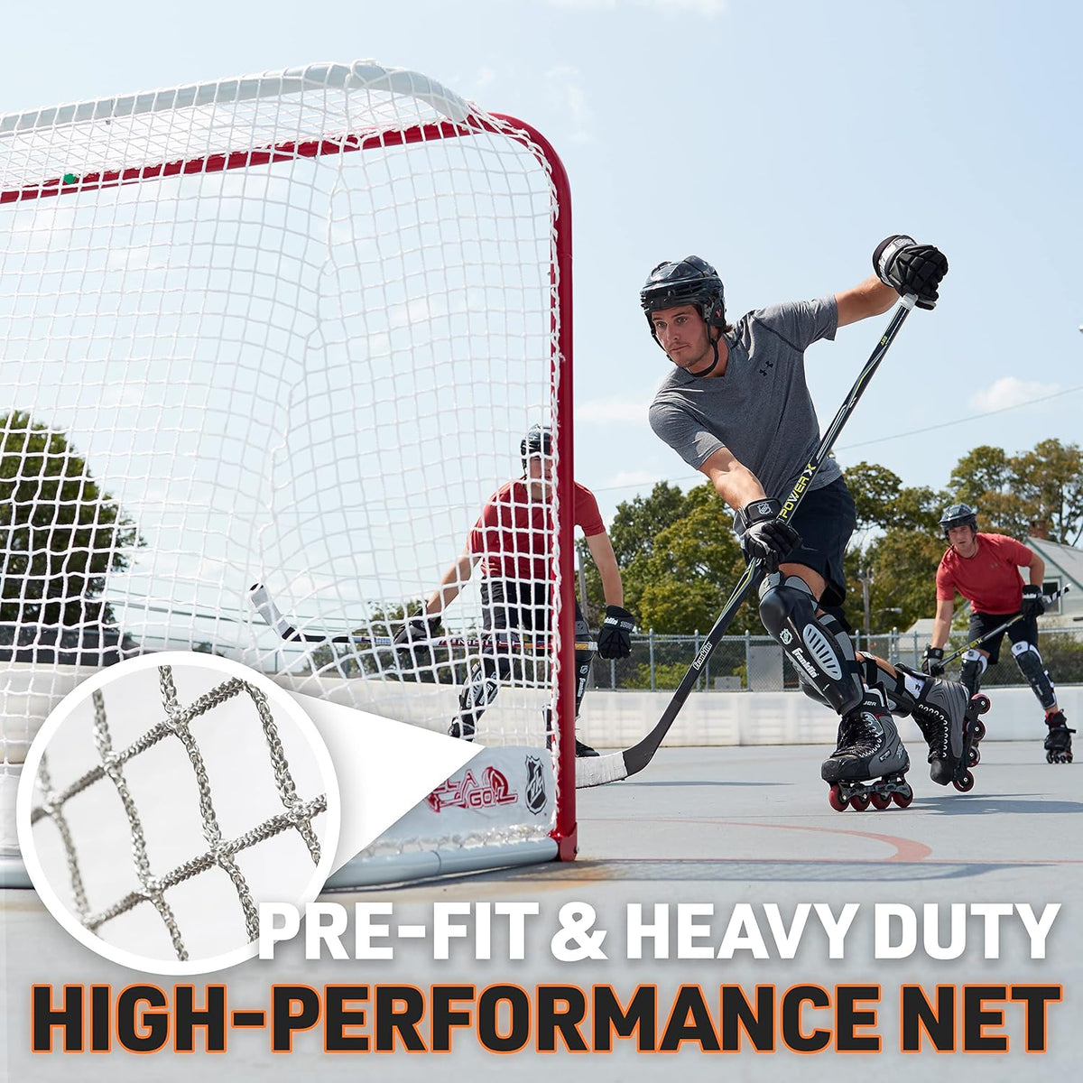 Franklin Sports NHL Championship Steel Street Hockey Goal - 72"