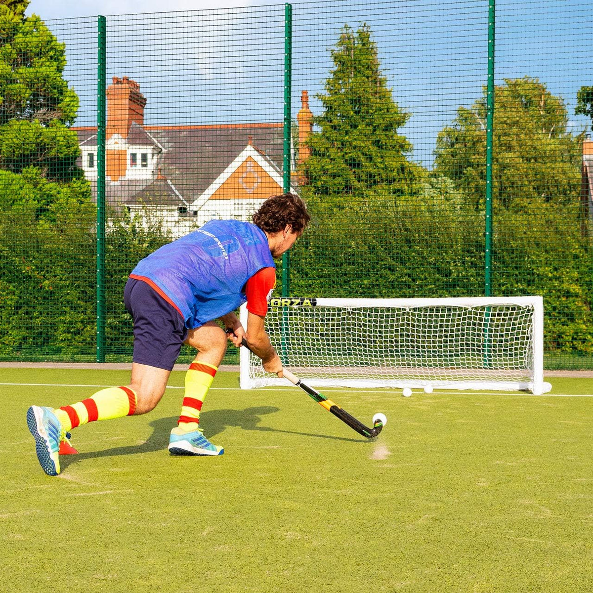 FORZA PVC Mini Hockey Goal â 8ft x 2.5ft Lightweight, Freestanding and Weatherproof Hockey Goal for Practice [Net World Sports]