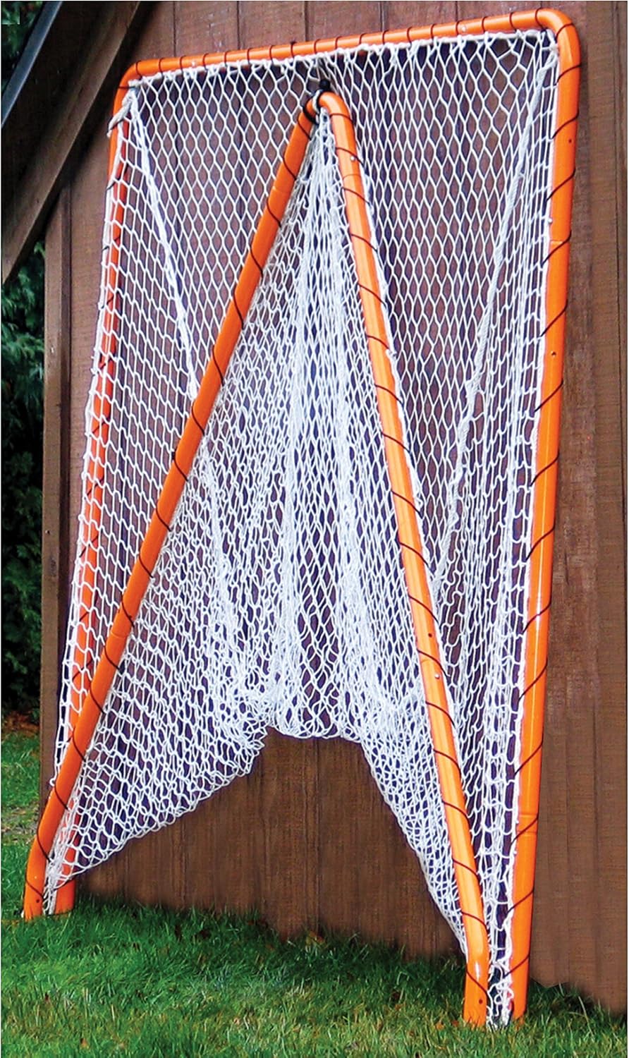 EZGoal Lacrosse Folding Goal, 6 x 6-Feet, Orange