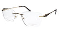 Paul Vosheront Tapered Square Gold & Ebony Acetate Optical Frame 52-18-135 37