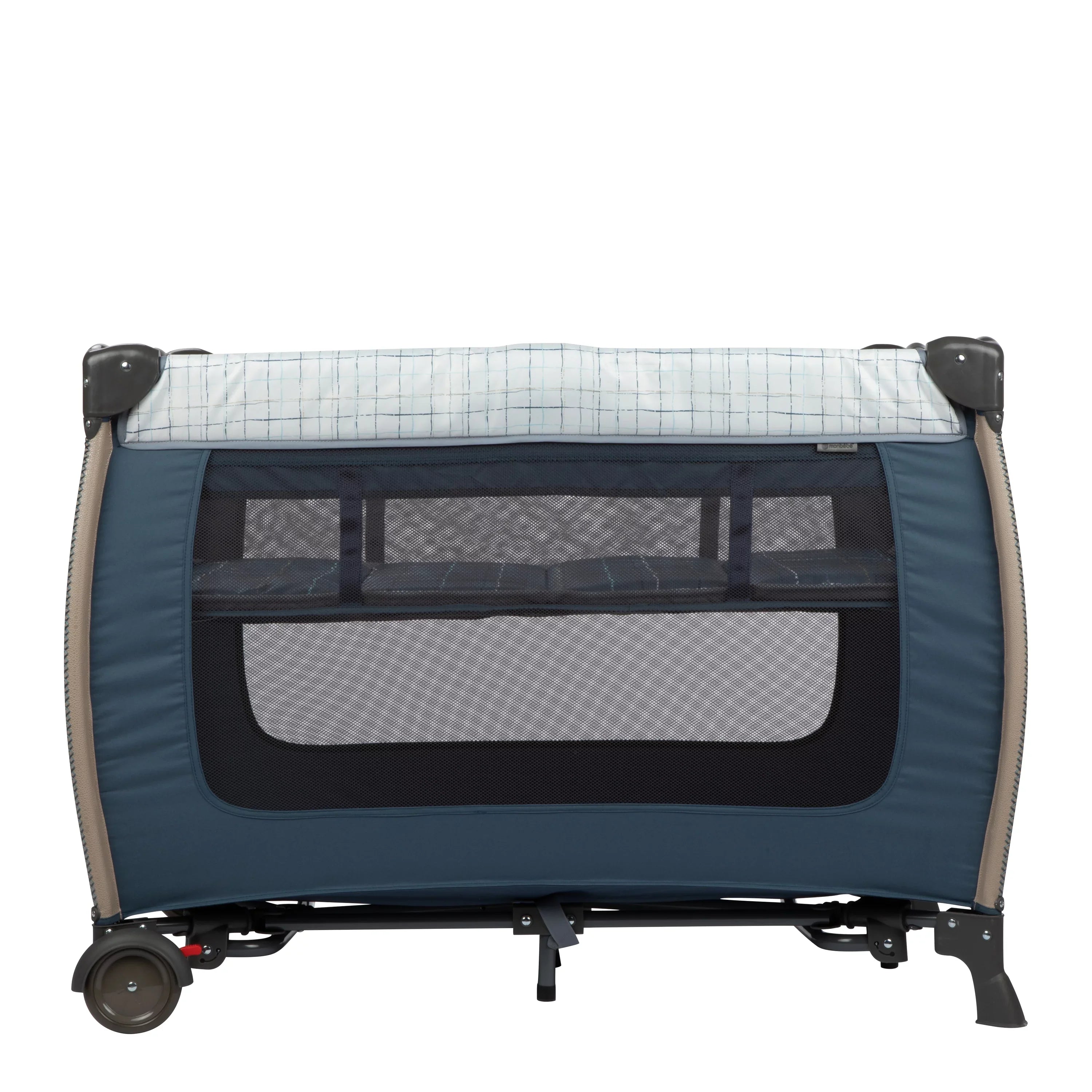Monbebe Willow Rocking Play Yard with Full Size Bassinet, Plaid