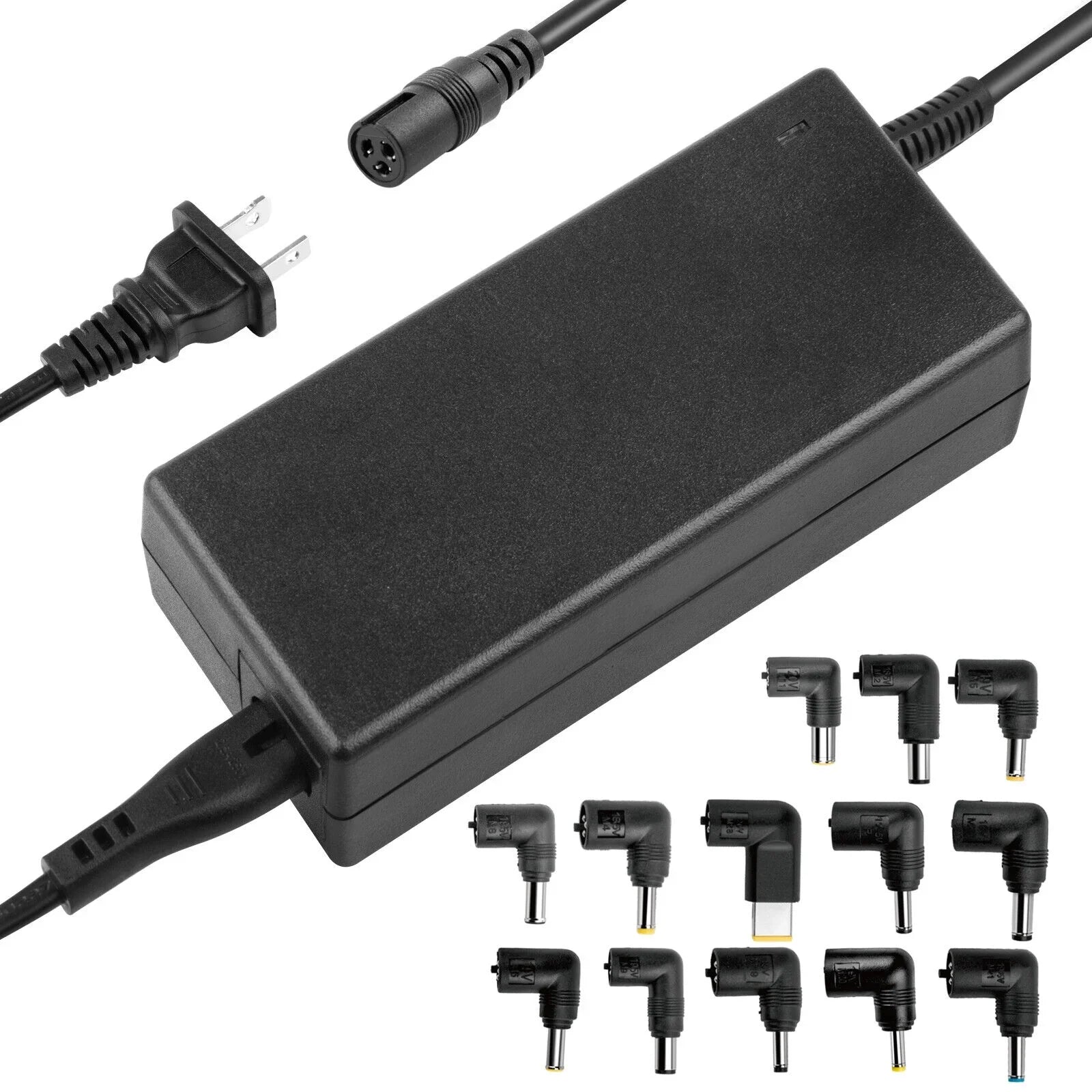 90W Universal Laptop Charger Power Adapter For HP Dell Acer Asus 13 Connectors