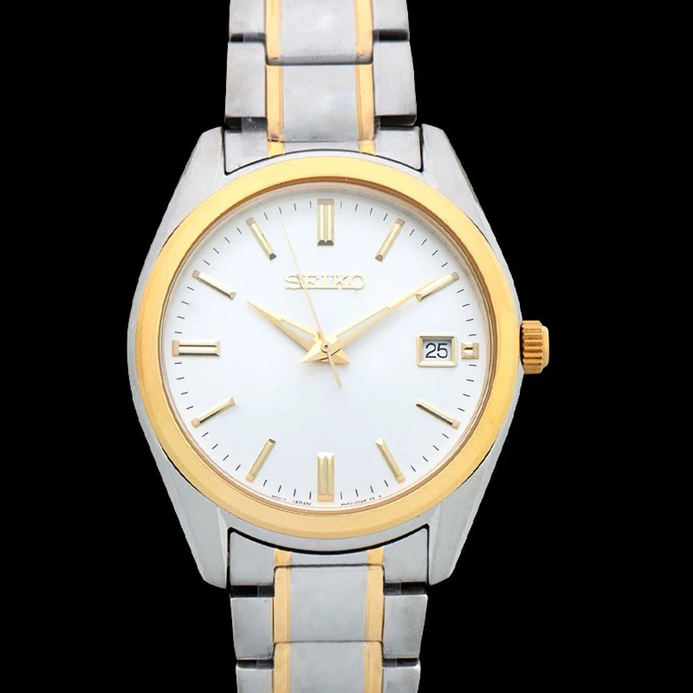 Seiko Gemstone White Interface Two-tone Gentlemen Watch SUR312P1