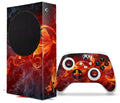 WraptorSkinz Skin Wrap compatible with the 2020 XBOX Series S Console and Controller Fire Flower (XBOX NOT INCLUDED)