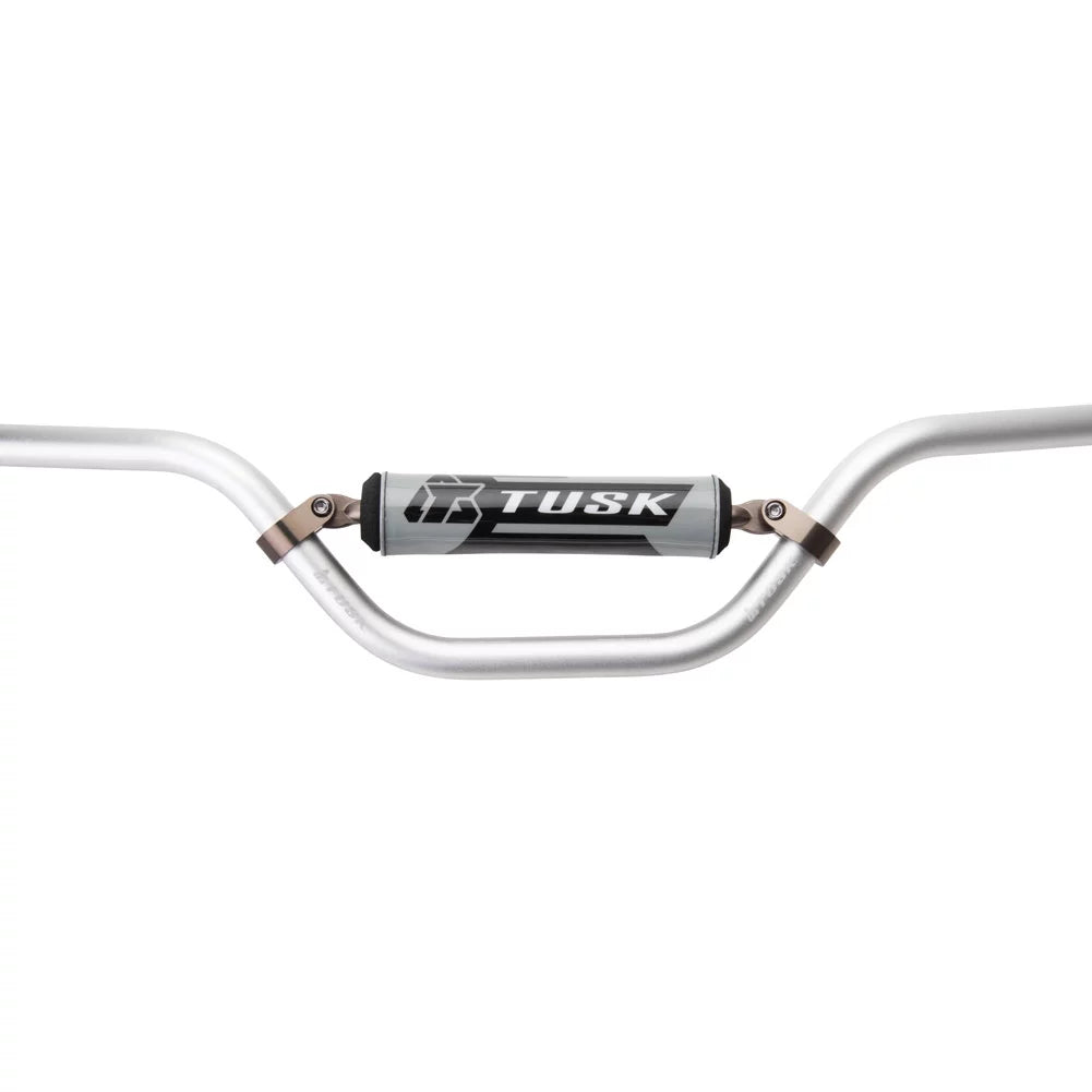 Tusk T-10 Aluminum 7/8" Handlebar Mini High Termination Silver For LEM LX4 2000