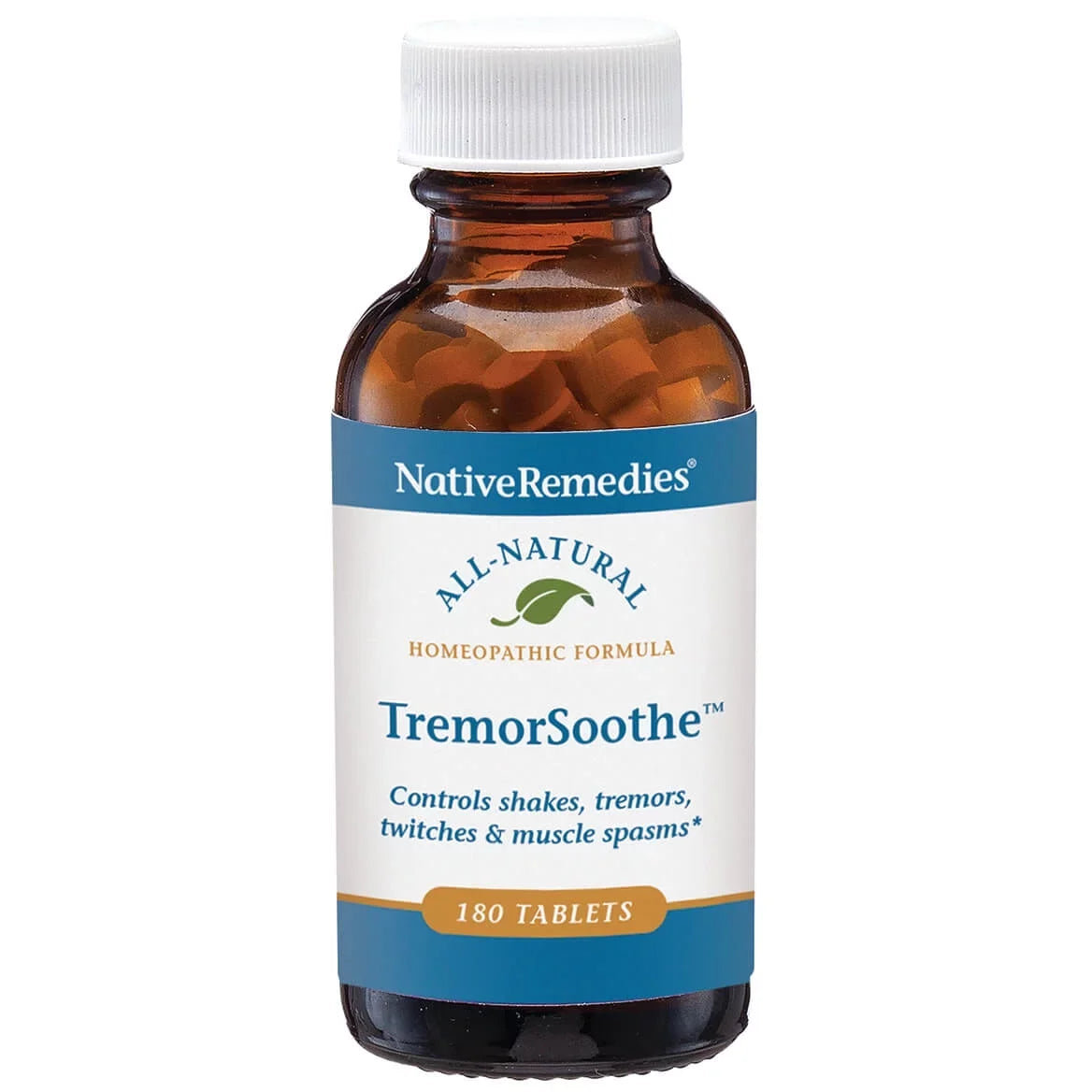 NativeRemedies TremorSoothe - Natural Homeopathic Formula to Temporarily Control Shakes, Tremors, Muscle Spasms and Twitches -180 Tablets