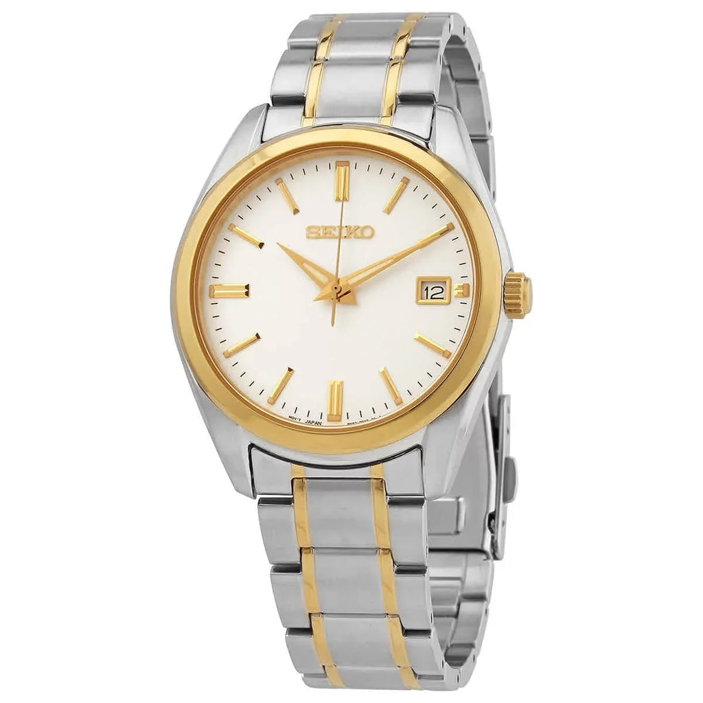 Seiko Gemstone White Interface Two-tone Gentlemen Watch SUR312P1
