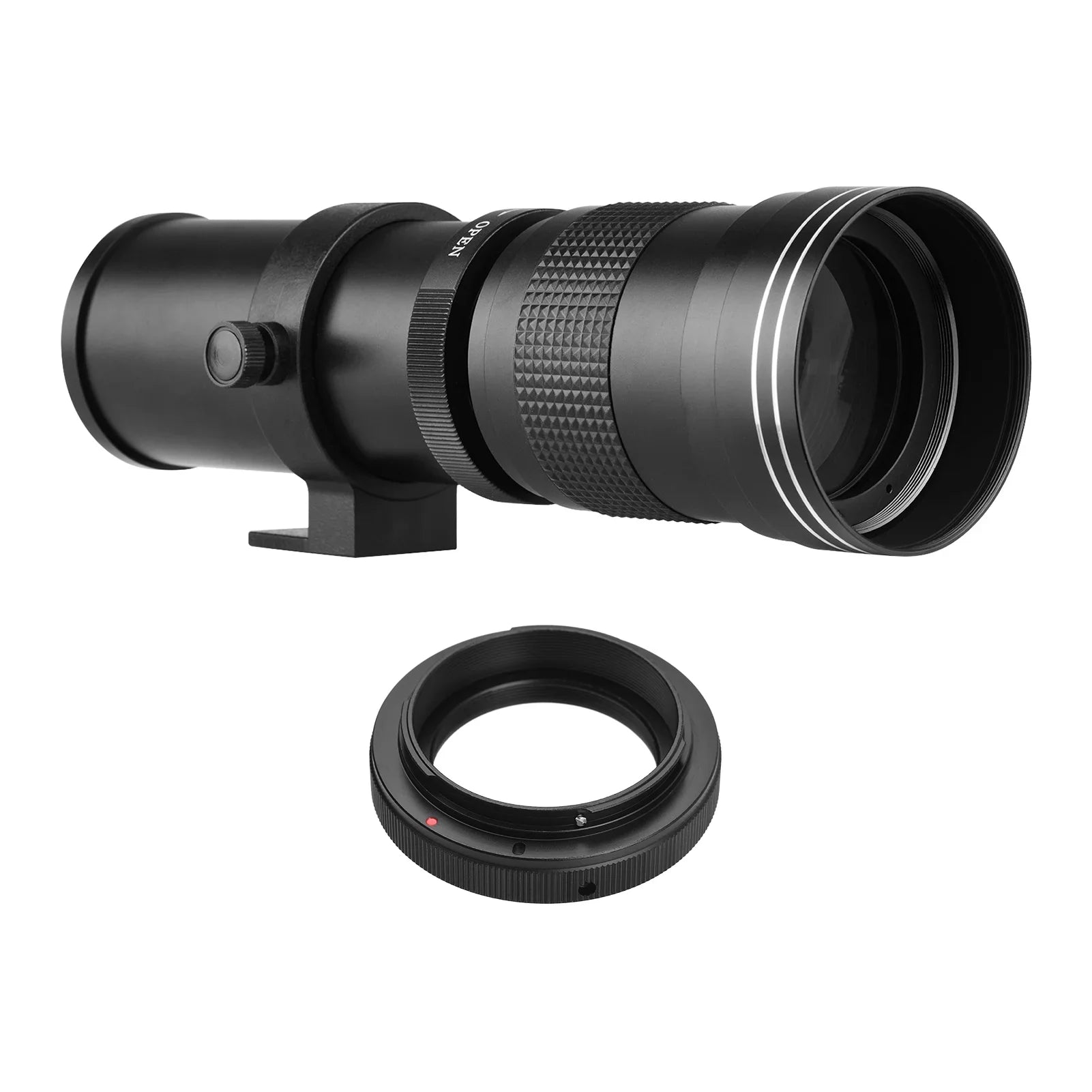 Suzicca Camera MF Super Telephoto Zoom Lens F/8.3-16 420-800mm T Mount with Adapter Ring Universal 1/4 Thread Gentlemen for Canon EF-Mount Cameras 80D 77D 70D 60D 60Da 50D 7D 6D 5D T7i T7s T6s T6