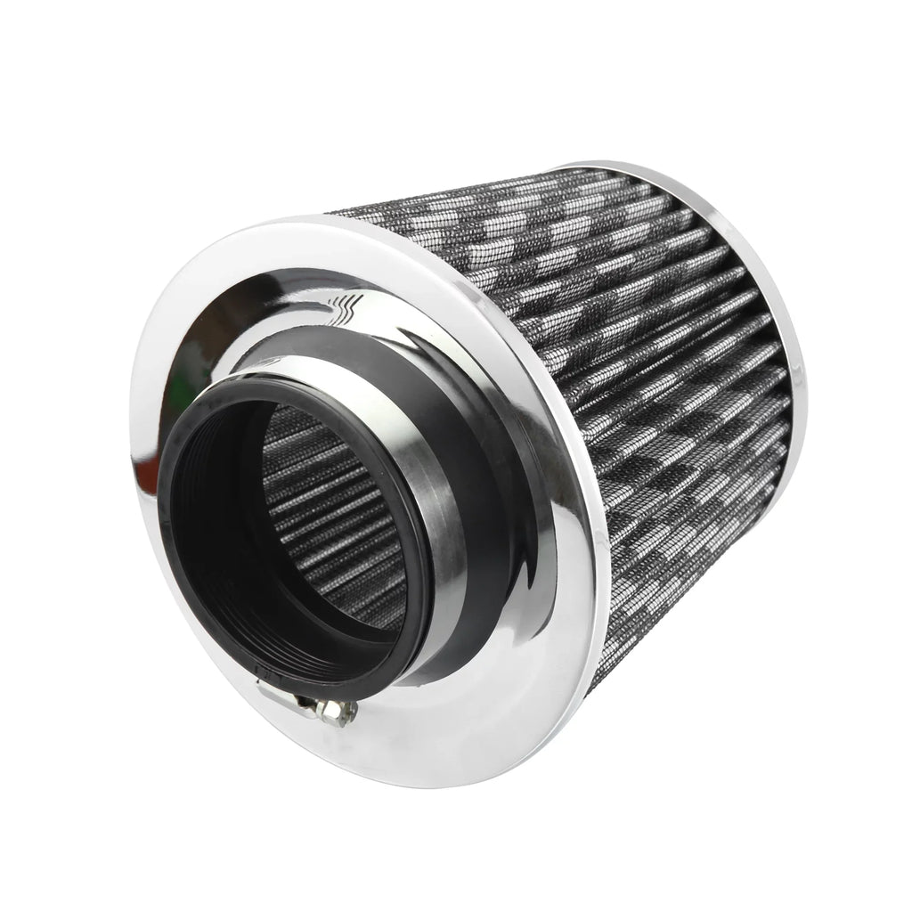 1pcs 2.7" 70mm Reducer Ring Inlet Cold Air Intake Cone Individuals Washable Clamp on Dry Air Filter Carbon Fiber Pattern