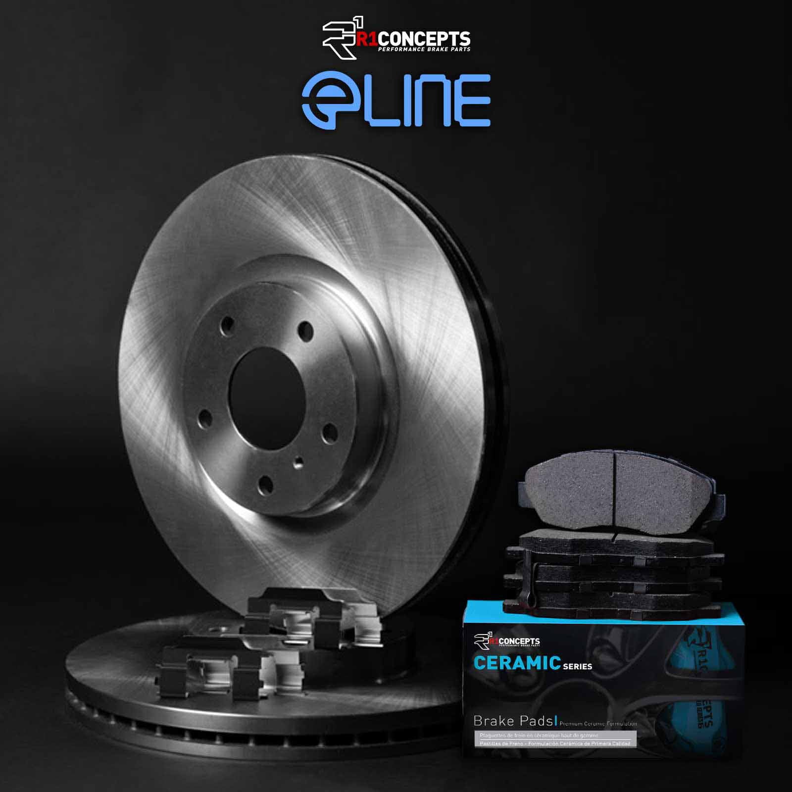 R1 Concepts Wfwh1 76176 R1 Concepts E Line Series Brake Rotor With Ceramic Fits select: 2012-2018 TOYOTA YARIS