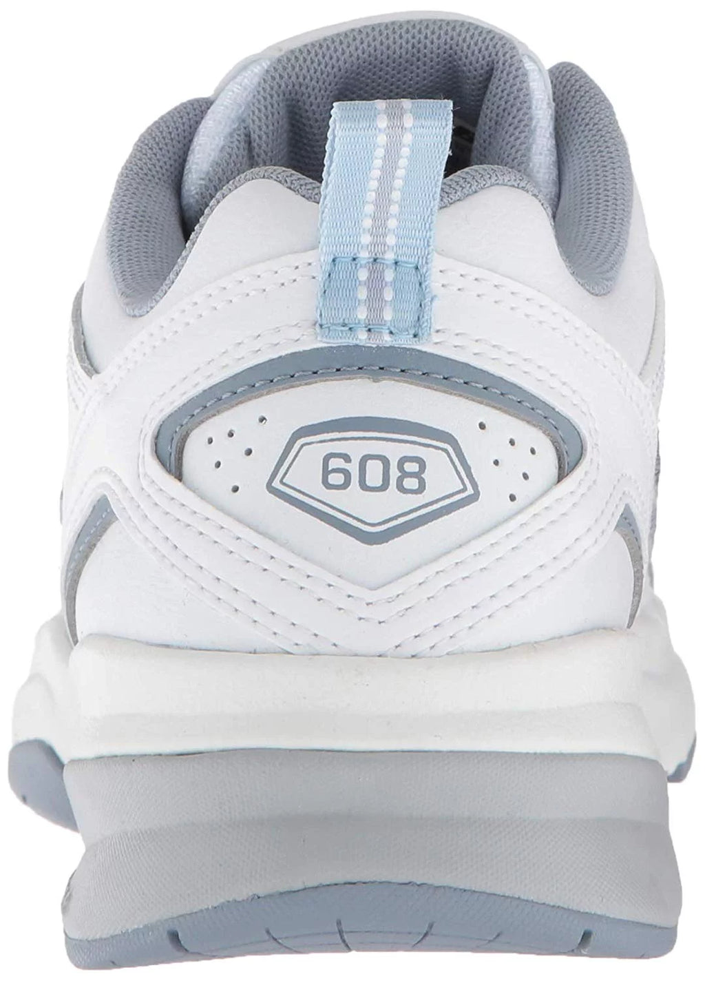 New Balance Gentlemen 608v5 Casual Comfort Cross, White/Light Blue, Size 10.5 oS05