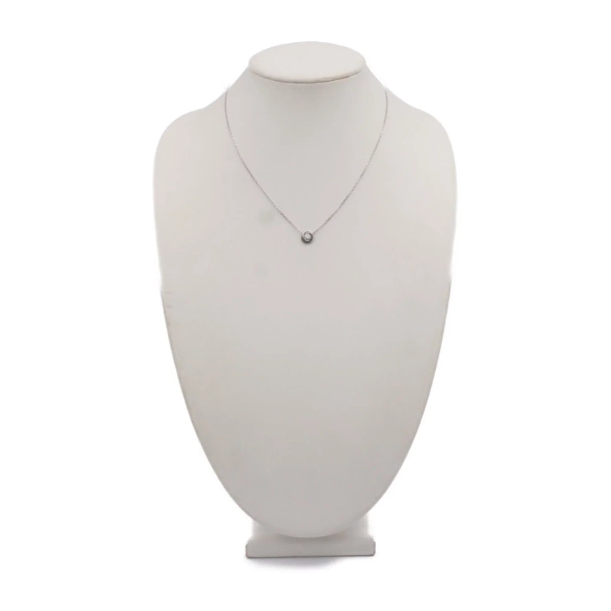 Pre-Owned CARTIER Cartier Trinity necklace CRB7224532 K18WG ceramic diamond white gold Dark Final Point 750 (Good)