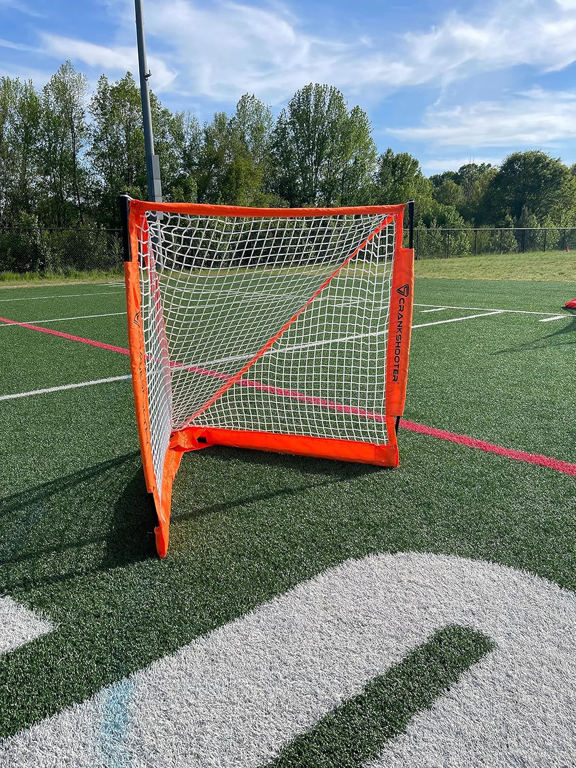 CrankshooterÂ® Portable, Foldable Lacrosse Goal. Two Sizes: 6'X 6' or 4'X 4' Put Up & Take Down in Seconds