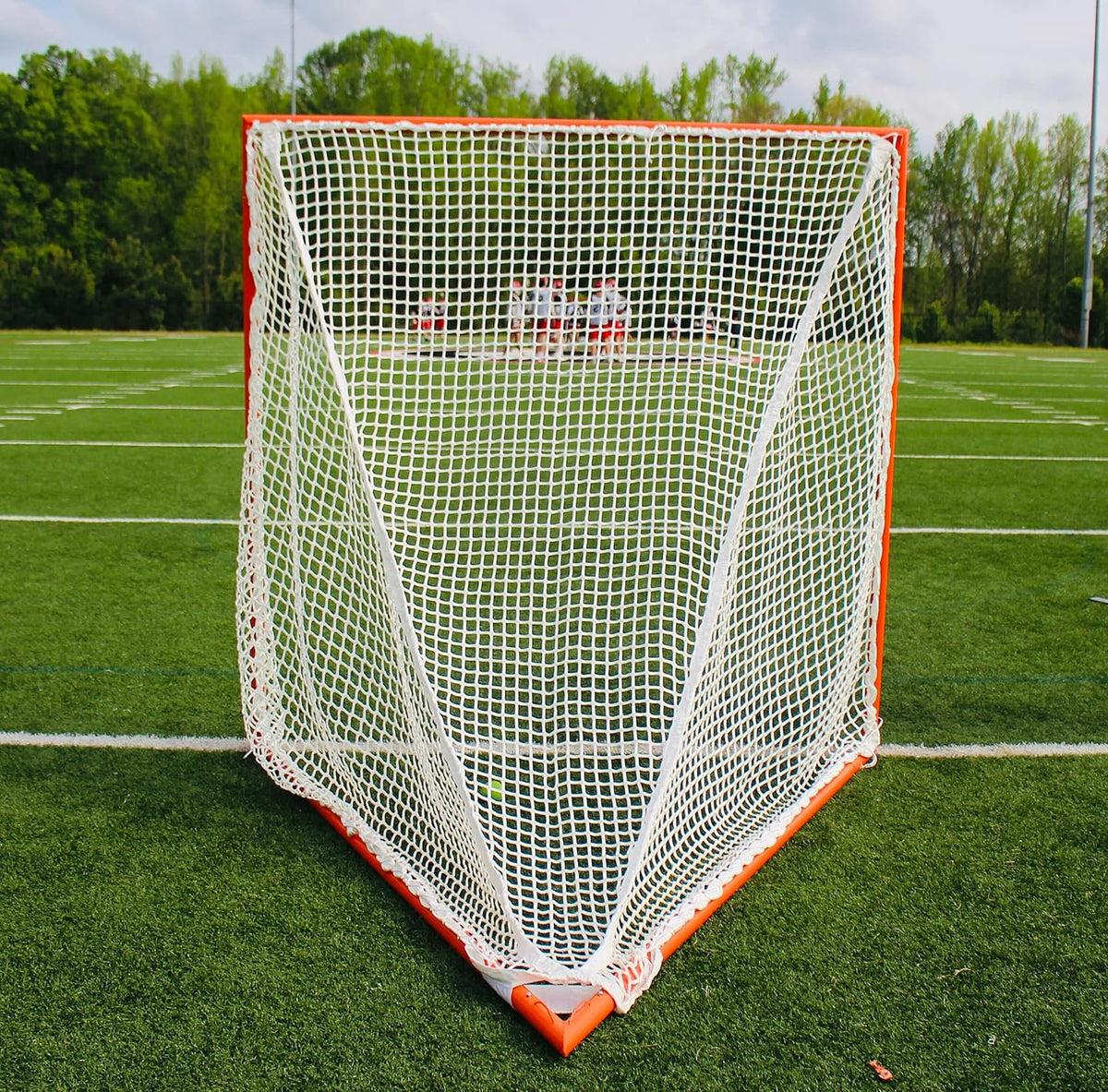 CRANKSHOOTER High School Lacrosse Goal, 6x6x7', 6mm White or Black Net Included